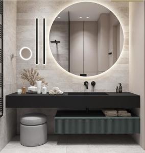 Wholesale green plywood Melamine washing machine cupboard Floating Vanity Cabinet ISO9001 from china suppliers