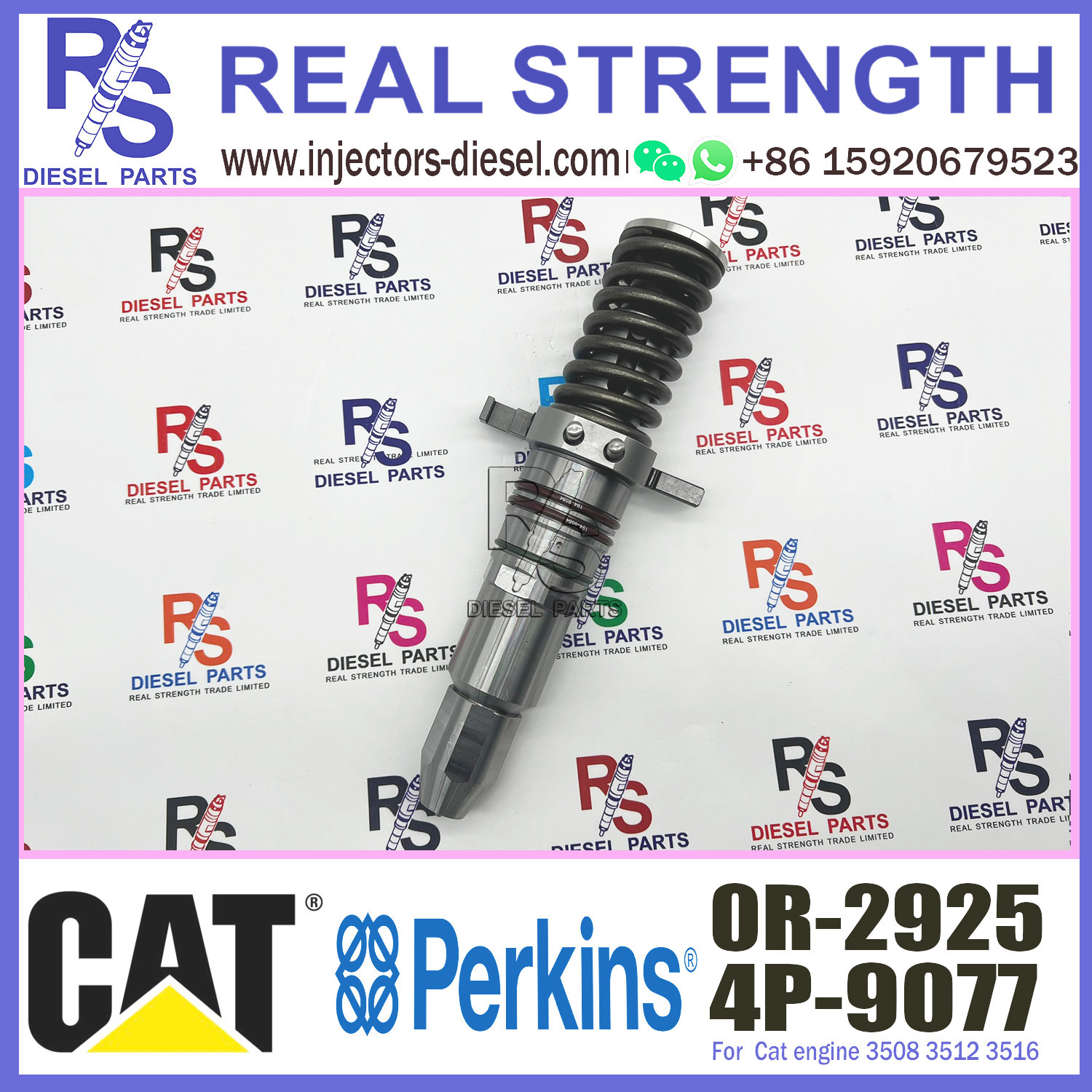 Common Rail Diesel Fuel Injector 4P-9077 4P9077 0R-2925 For CAT Engine 3512/3516/3508