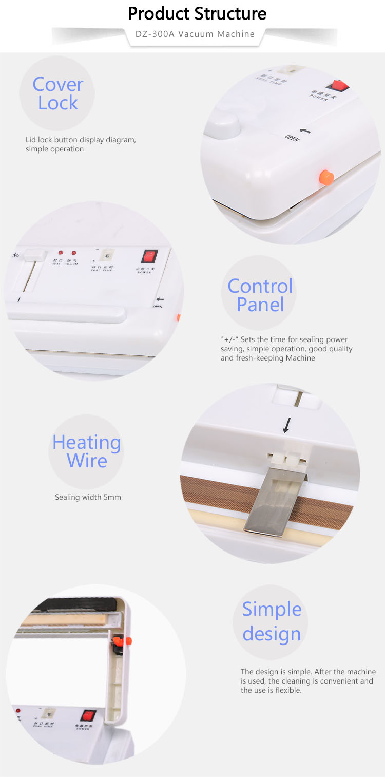 8 Seconds Handhold Vacuum Food Bag Sealer Household Semi Automatic