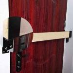 OEM Custom Black Powder Coated Stamping Metal U Shape Door Barricade Brackets