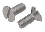 Standard Slotted Head Screw , Zinc Plated Stainless Steel Slotted Countersunk