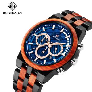 Wholesale Luxury Brand Chronograph 70g Natural Wood Watches from china suppliers