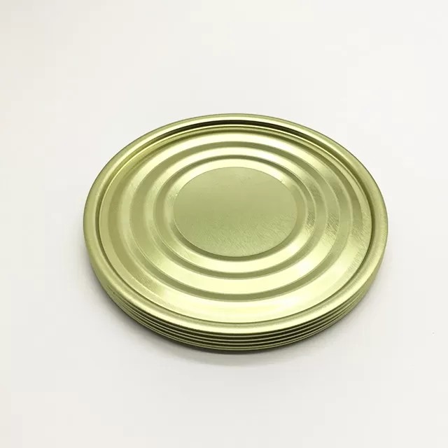 Silver Gold Organosol Paste Tinplate Metal Cans Lid Bottom Cover Tin Lid
