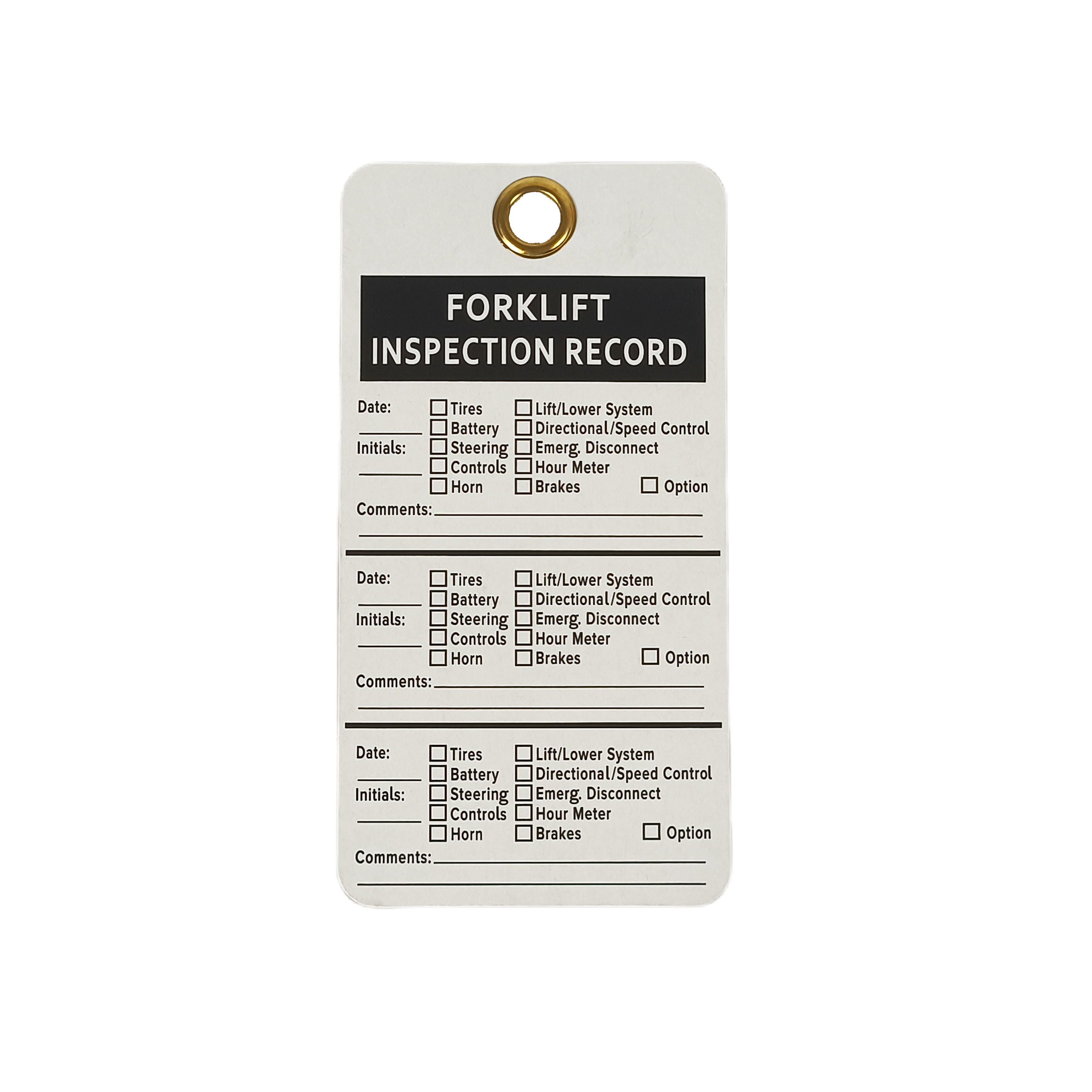 Custom Safety Lockout Tag with Logo/Text Printing - Plastic Material