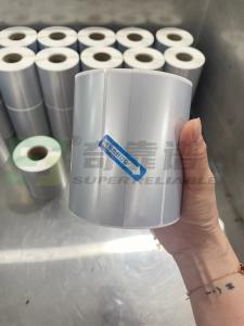 Wholesale Customized Matte Silver PET Adhesive Label White Goods Adhesive Label from china suppliers