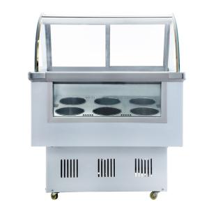 Wholesale Glass Door Preservation Table Stainless Steel Refrigeration Facilities 1.8m from china suppliers