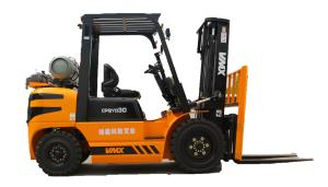 Wholesale 3000KG LPG Forklift Hydraulic Transmission / Sit Down Forklift With Gasoline Engine from china suppliers