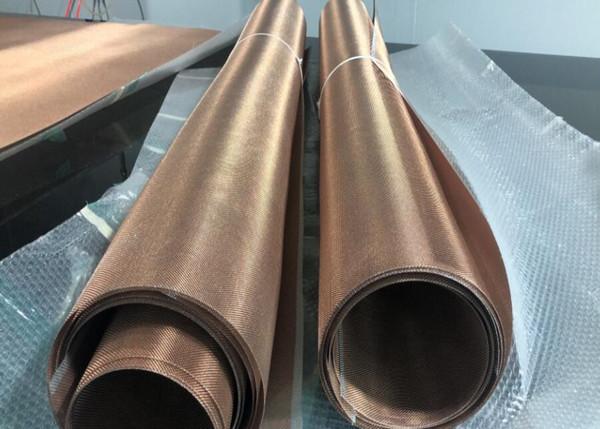 Customized Color Decorative Metal Fabric / Metal Coated Fabric For Glass
