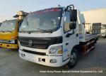 4 Ton Hydraulic Wrecker Tow Truck , Flatbed Recovery Truck With Cummins Engine