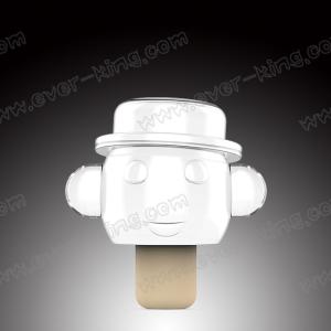 Wholesale Acrylic Plastic Crystal Head Shaped Wine Bottle Stopper Custom Design from china suppliers