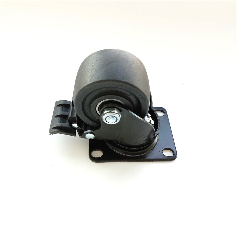 PU Polyurethane 50mm 200 Kg Castor Wheels Black White