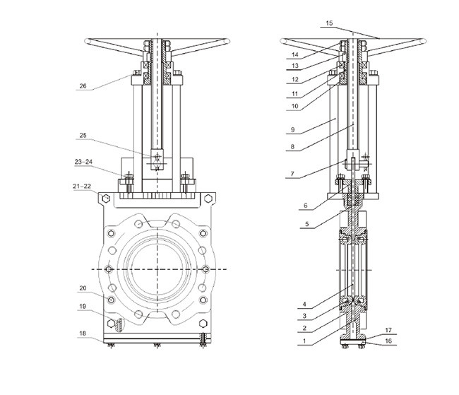 Hydraulic Slurry Control Valve DK Series Aesthetically Pleasing Lightweight