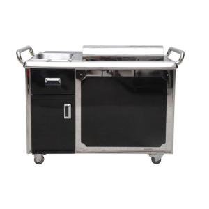 Wholesale GREENARK Black Mobile Teppanyaki Grill Table - Electric Element Heating from china suppliers