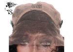 Afro Kinky Straight Virgin Human Hair Lace Front Wigs Black Color Shedding Free