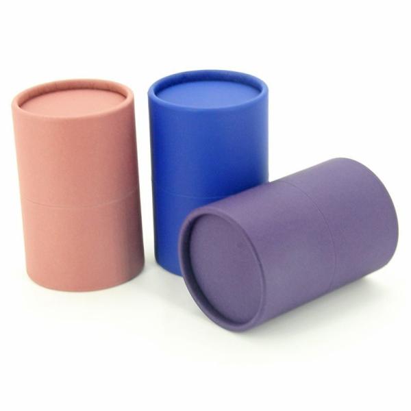Hot Foil Stamping Corrugated Paper Cans Packaging Cardboard Paper Tube Candle