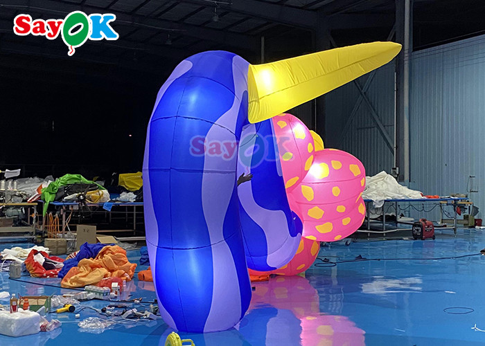 Nightclub Disco Led Light Inflatable Flowers Plants Customized Color