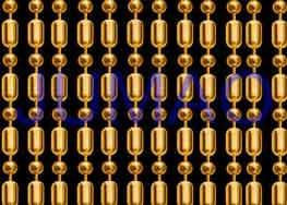 Wholesale Golden Rust Proof Steel Ball Chain Curtain Convention Centers Room Divider from china suppliers