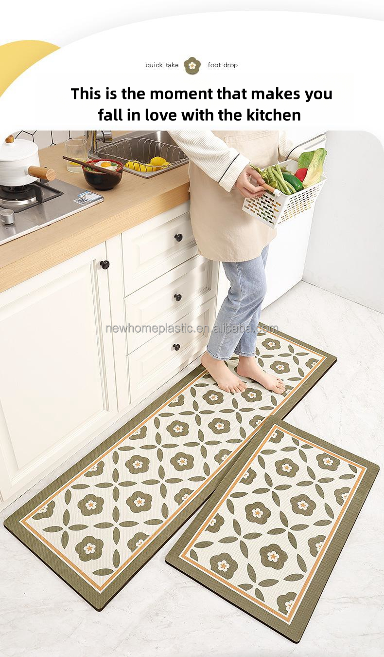 45*75cm/45*150cm Kitchen Mat for Aisle Strong Absorbent and Dirt-resistant Material