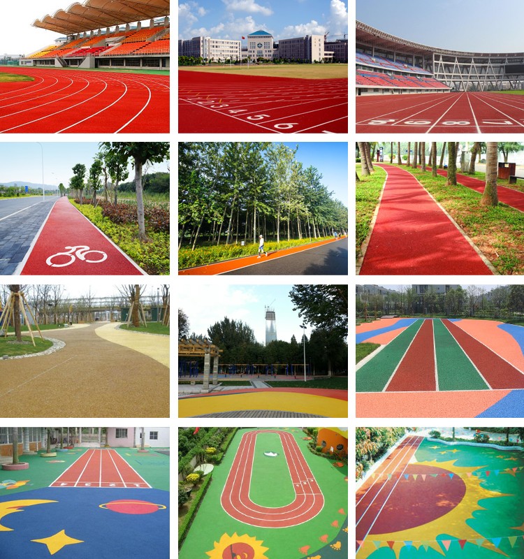 Finish Coat Sandwich Running Track Cushioned Athletic Sports Stadium