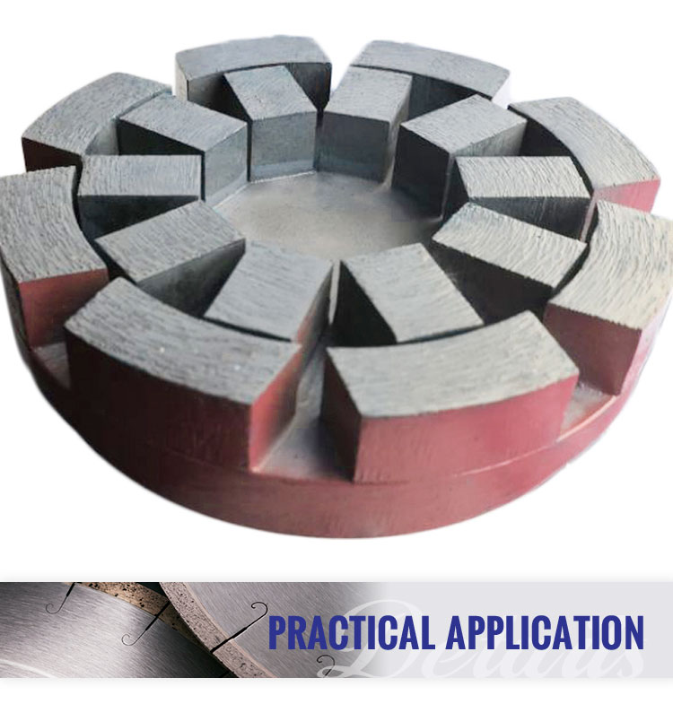 Polishing Granite Slabs Tiles with Diamond Calibration Wheels Round Abrasive Tools