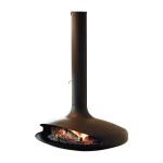 800mm Ceiling Hung Fireplace 70m2 Suspended Wood Burning Fireplace