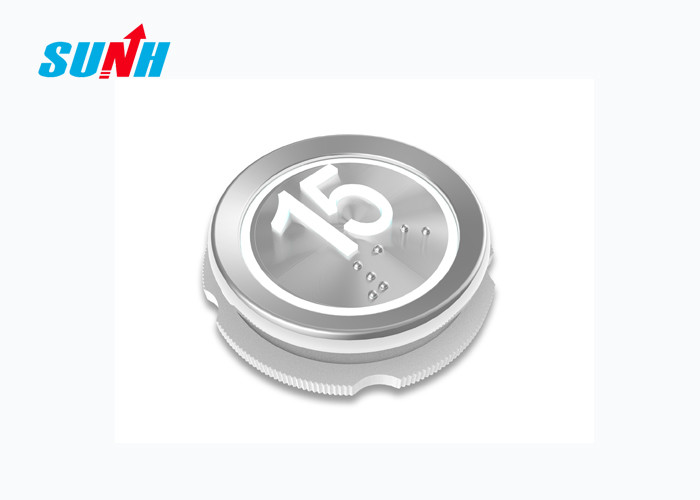 Zinc Alloy + Bright Chromium Plating Push Button For Elevator