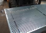 1mm Thinkness Perforated Metal Mesh , Carbon Steel / Stainless Steel Perforated
