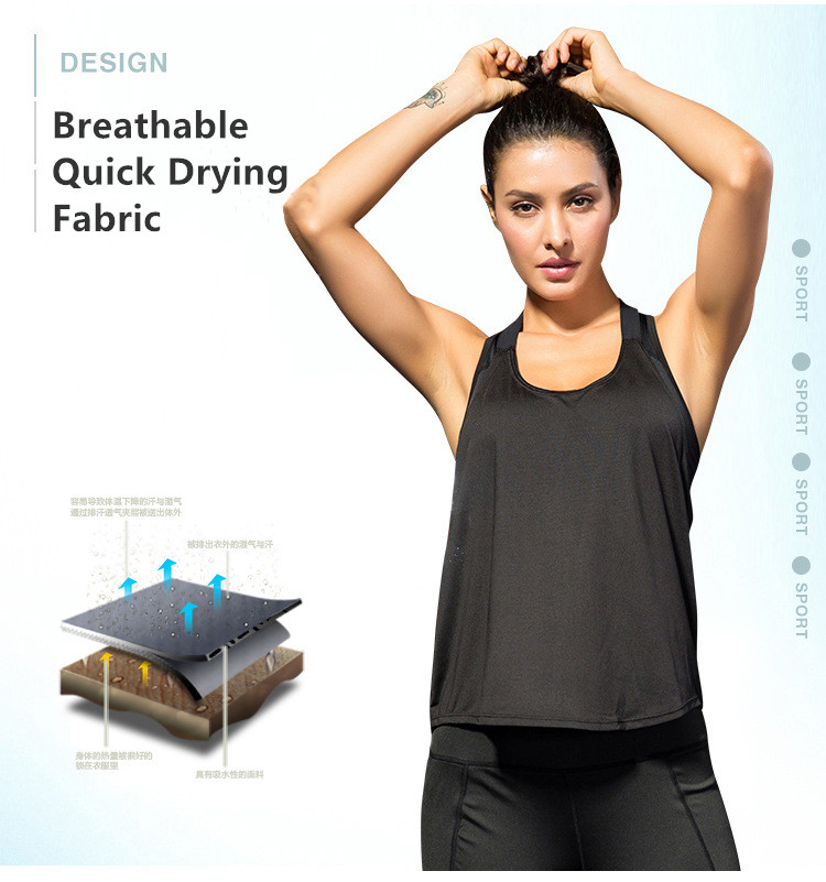 Ladies Fitness Sport Spaghetti Strap Yoga Women Gym Tank Top