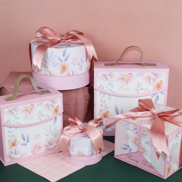 New Creative Pink Flower Candy Boxes Wedding Party Gifts Box Paper Chocolate