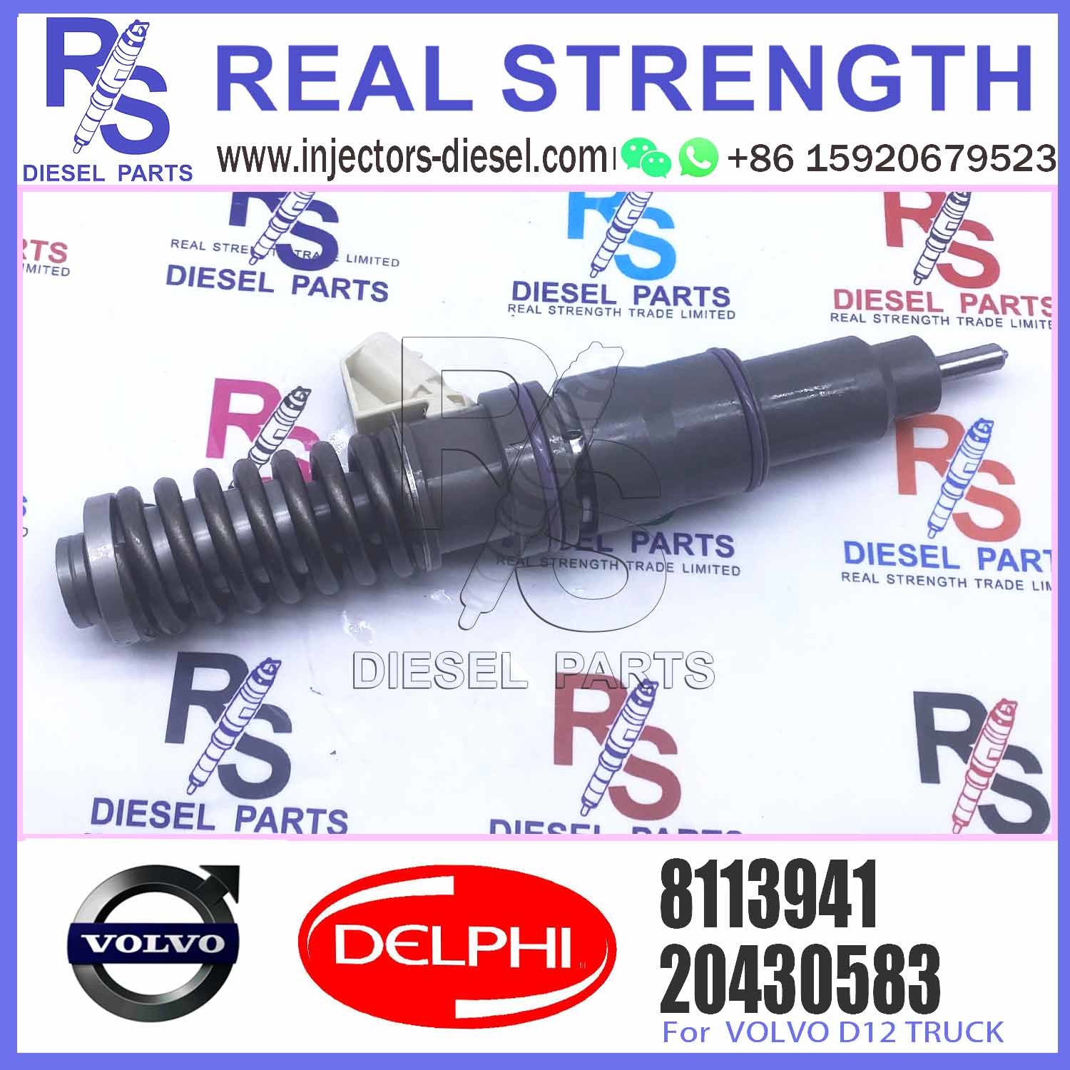 High Performance Common Rail Fuel Injector BEBE4C00001 BEBE4C00101 8113941 for D12 TRUCK