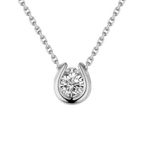 Wholesale 1.0mm Rose Gold Horseshoe Necklace Personalized 1.5g 18 Karat from china suppliers