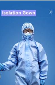 Wholesale Waterproof Disposable Protective Coverall Disposable Isolation Gown from china suppliers