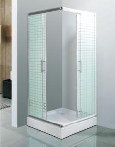 Wholesale Sector Tray Shape Steam Shower Cabin With Square White Border Sliding Door from china suppliers
