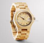 Ebony timber , wood band watches with date function,noctilucent hands can see