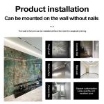Bamboo Charcoal Wood Veneer Colorful TV Background Wall For Indoor Decorative