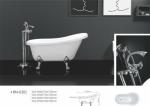 Acrylic Clawfoot Bathtubs Claw Bath Tub 1400MM Freestanding Clawfoot Tub