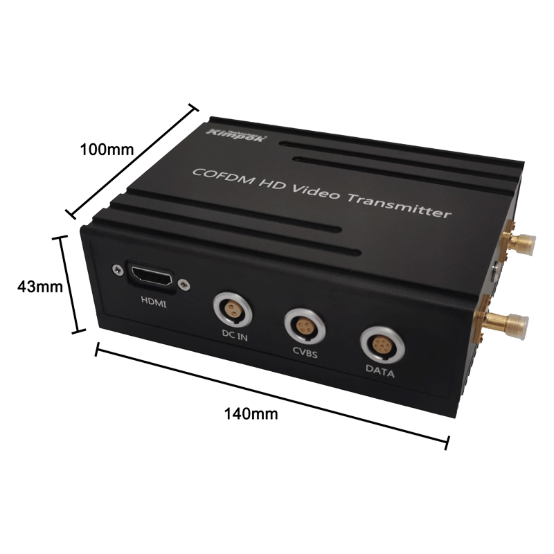 300-900Mhz UAV Wireless Video Transmitter 5W COFDM Long Range Drone Data Link with Private Mold and Max Speed 450km/h
