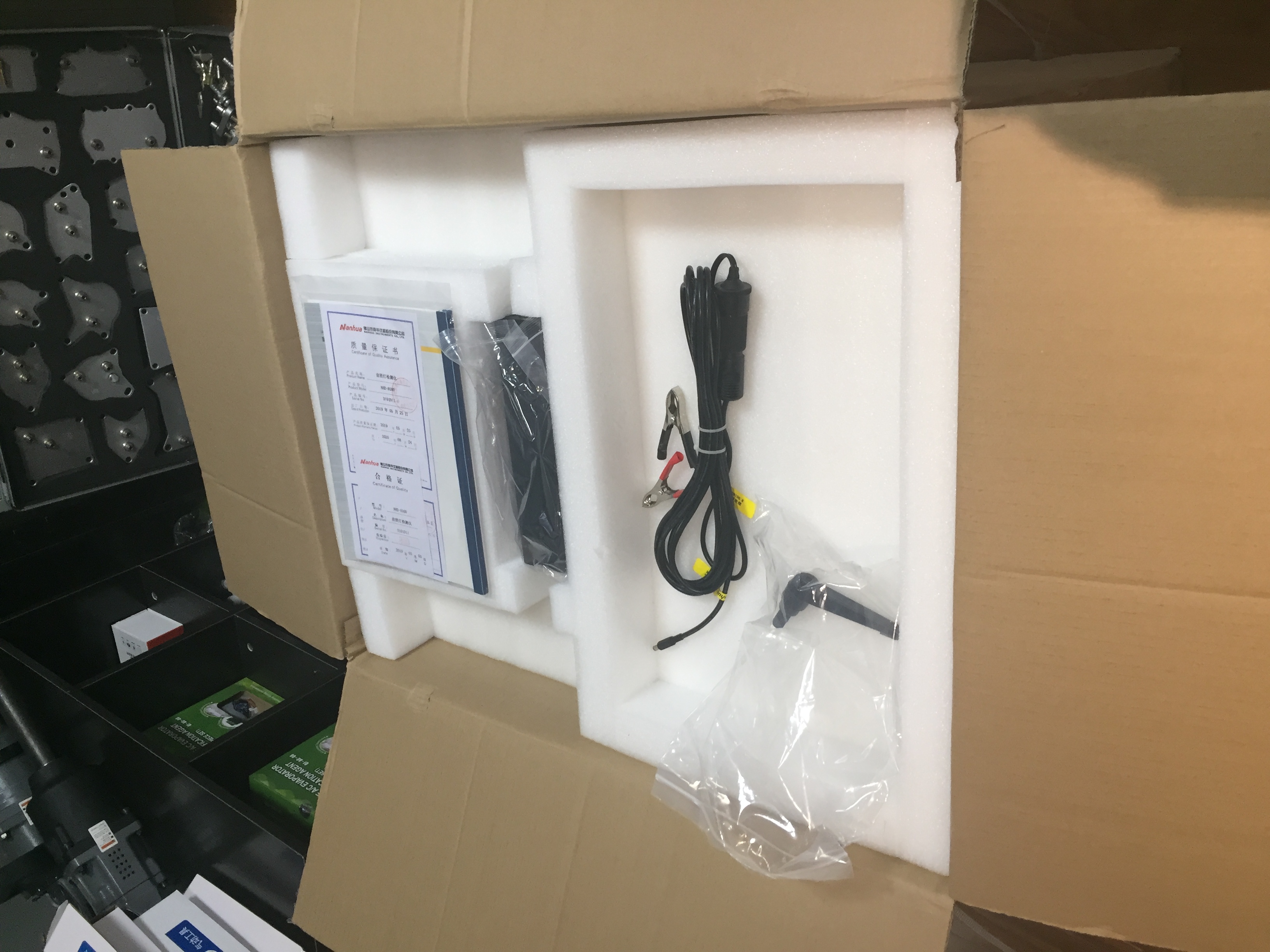 NHD-8000 Car Headlight Tester Central Height 130cm 220v 50hz For All Cars