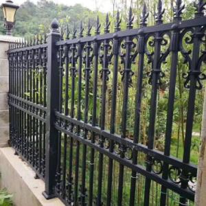 Wholesale Wholesale 6ftx8ft garden black metal fences Wrought Iron Fence from china suppliers
