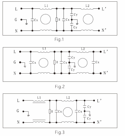 Rated Current 1A-10A AC Single Phase RFI Filter For Fitness Equipment