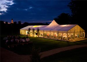 Wholesale 18m*35m Shelter Structure Fireproof Canvas Mixed Marquee Timeless Event Tent from china suppliers