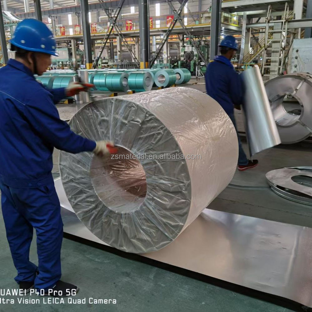 GS Certified Zinc Coated Galvanized Steel Coil for Construction and Decoration 600-1500mm Width 80g Big Spangle