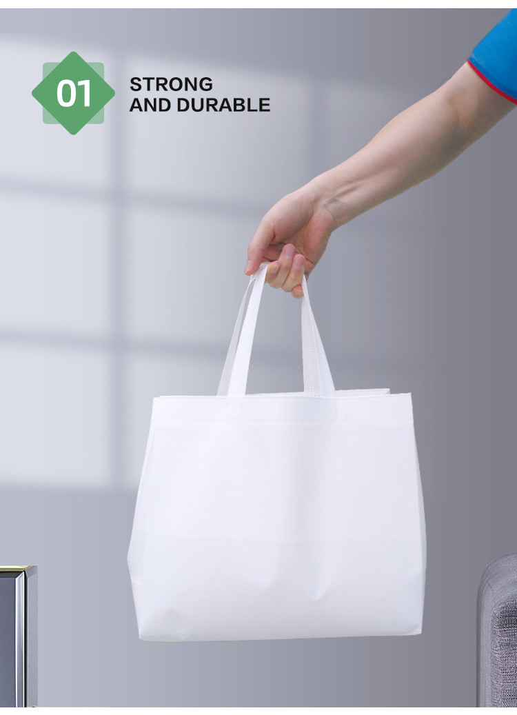 Non Woven Tote Shopping Bags Enviromental Protection 80gsm