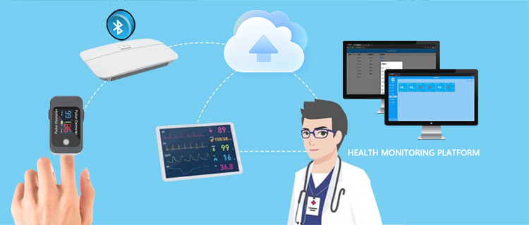 Pulse Oximeter Remote Patient Monitoring Device With Customizable Alerts Notifications