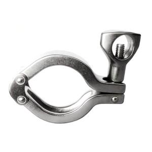 Wholesale Industrial Ss Tri Clamp Fittings Double Bolt Pipe Clamps Mirror Polishing from china suppliers