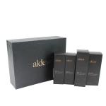 Black Magnetic Lid Cosmetic Gift Boxes For Luxury Skincare Product Sets