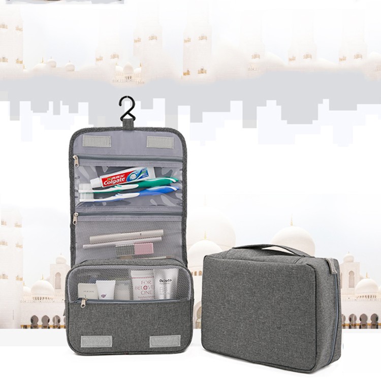 Mens Foldable Cosmetic Bag Organizer Hanging Travel Toiletry Bag
