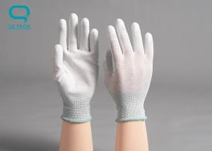 Wholesale Clean Room Anti Static Carbon Fiber PU Palm Coated Gloves from china suppliers