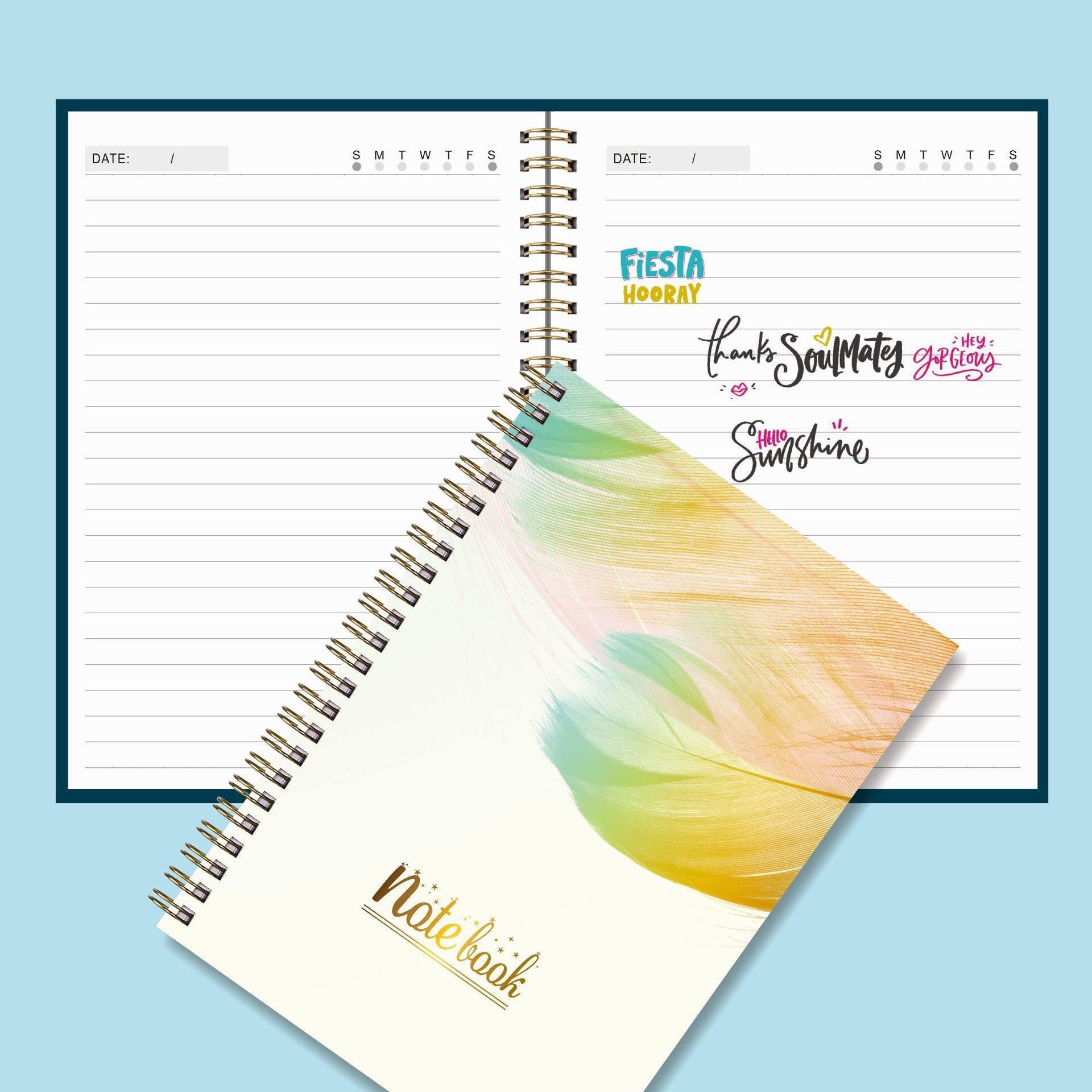 Spiral Hardcover Notebook Hardcover A5 Notebook with High Durability