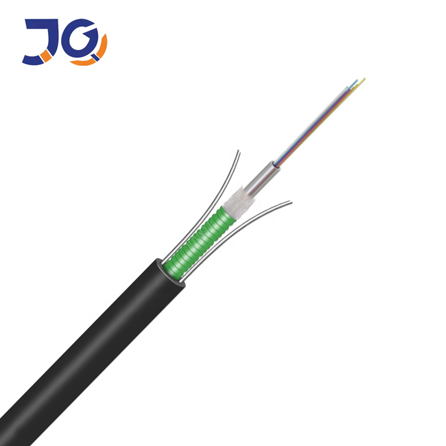 outdoor single mode G652D 4 6 8 12 16 24 core armoured fiber optical cable with steel wire fibra optic gyxtw